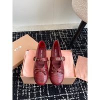 Crocodile effect Miumiu bow flat ballet pump Mary Jane boat shoes casual walking shoes size35-40
