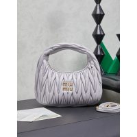 Miu miu matelasse wander half-moon hobo tote/crssobody shoulder bag - 图片 4