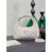 Miu miu matelasse wander half-moon hobo tote/crssobody shoulder bag - 图片 5