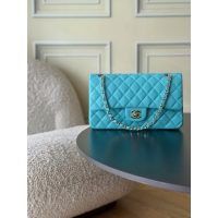 caviar chanel classic shoulder double flap bag-brown lavender burgundy