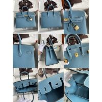 Hermes sellier birkin 25 handbag in demin epsom calfskin GHW-full handmade boutique package