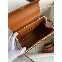 wicker-braided Hermes Kelly 25 picnic handbag SHW full handmade