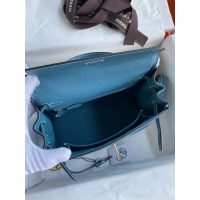 tangerine Hermes Kelly 25 handbag-Togo calfskin GHW full handmade boutique inclusion