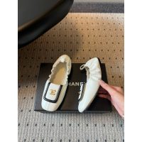 lambskin chanel ballet flat boat shoes szie35-40