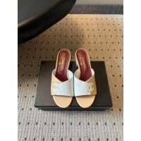 Chanel two-tone chunky heel sandal size35-40