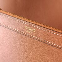 suede Celine soft shopper handbag shoulder commuter hobo tote with detatchable card holder - 图片 9