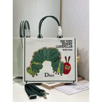 three sizes Dior fabric booktote/weekend getaway cabin luggage/travel carryall handbag - 图片 4