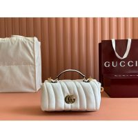 lambskin Gucci Milano padded mini handbag/shoulder crossbody flap messenger