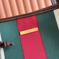 canvas Gucci striped open shoulder shopper tote/travel resort beah bag/neverfull carryall handbag - 图片 4