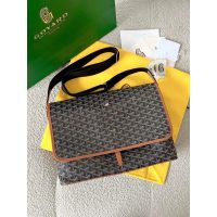 戈雅 GY unisex business document handbag shoulder crossbody canvas flap messenger - 图片 3