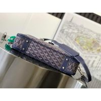 small Goyard Ambassade men's canvas laptop document handbag business briefcase with protective feet - 图片 3