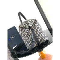 canvas Dior weekender 40 handbag/getaway duffle tote/travel keepall handbag/boarding cabin luggage - 图片 2