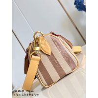 Louis Vuitton LV Speedy P9 Brown Striped Tote in Grainy Calfskin - 图片 4