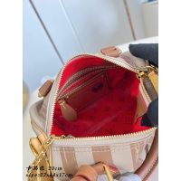 Louis Vuitton LV Speedy P9 Brown Striped Tote in Grainy Calfskin - 图片 9