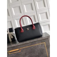 Black Chanel Cerf Tote Bag in Caviar Calfskin