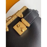 Women's Louis Vuitton LV Slim Trunk Handbag in brown Calfskin and silver hardware