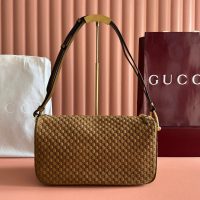 Gucci Yellow Half Horsebit Medium Shoulder Bag - 图片 8