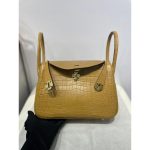 Crocodile Her^^m lindy 26 boston shopper handbag large luxury designer tote travel keepall handbag