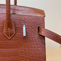 Mate Nile crocodile Her^^m Birkin 30 holiday travel keepall luggage designer shopper handbag - 图片 8