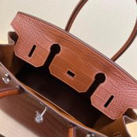 Mate Nile crocodile Her^^m Birkin 30 holiday travel keepall luggage designer shopper handbag - 图片 9