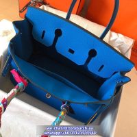 togo Hermes birkin 25 bleu zanzibar handbag GHW full handmade boutique inclusion