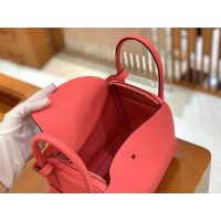 togo Hermes Rose Azalee lindy 26 shoulder tote bag PHW full handmade boutique inclusion