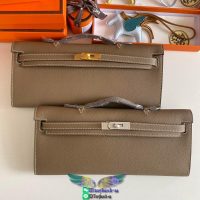 Epsom Hermes kelly cut 31 clutch evening cocktail pouch full handmade/boutique inclusion