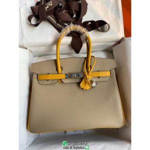 epsom hermes birkin 30 handbag GHW full handmade/boutique inclusion