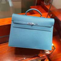 togo hermes kelly depeches 36 briefcase laptop handbag PHW full handmade boutique package
