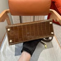 hermes kelly 28 top-handle bag GHW in nile crocodile full handmade/boutique inclusion
