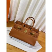 Hermes Shoulder Birkin 42cm tote handbag GHW in denim calfskin full handmade boutique package