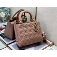 Dior quilted handbag large-capacity shopping tote crossbody bag genuine leather woman bag five grids - 图片 3