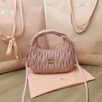 COD Small 缪缪 Miu sling crossbody zipper tote wander hobo underarm baguette authentic quality