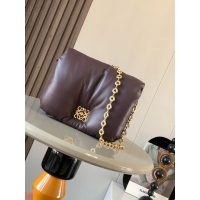 Loewe puffer Goya cosmetic padded pouch sling chain crossbody shoulder flap messenger - 图片 5