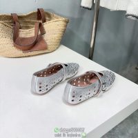 Alaia breathable flat ballet shoes Mary Jane boat slip-on daily walking pump size35-42 - 图片 6