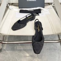 Chanel ballet flat shoes slinback slipon pump size 35-40