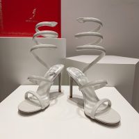 rene caovilla Cleo satin spiral stiletto sandal pump luxury designer shoes size35-42 9.5cm - 图片 7