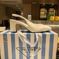 Prada chunky-heel slingback pump in patent leather size 35-40