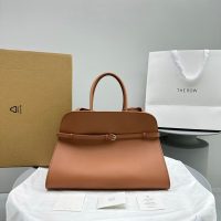 The Row margaux 15 belt capacious shoulder tote vacation carryall handbag luggage beach tote - 图片 8