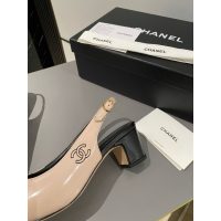 Chanel chunky heel slingback pump size 35-40 4.5CM height