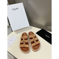 Celine women's flat slide sandal indoor outdoor slipper half drag shoes size35-40 - 图片 2