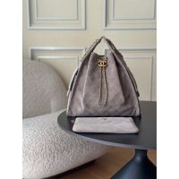 chanel small shoulder bobo bag with detachable in suede calfskin