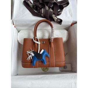 togo Hermes garden party 23 mini tote handbag full handmade boutique package