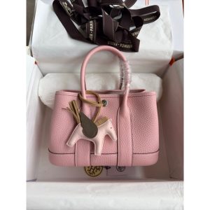 togo Hermes garden party 23 mini tote handbag full handmade boutique package