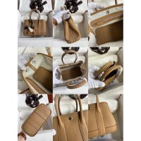 togo Hermes garden party 23 mini tote handbag full handmade boutique package