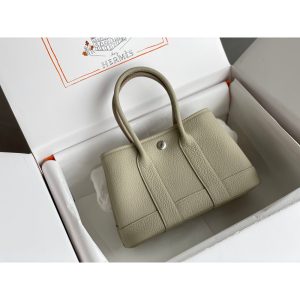 togo hermes neo garden party 23 tote handbag full handmade boutique inclusion