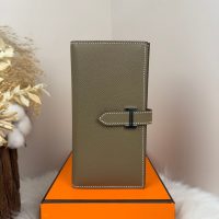 epsom hermes bearn bifold long wallet /multislots card holder handmade stitch