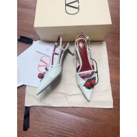 womne's Valentino cherryfic kitten-heel slinback pump Latin dancer footwear size35-40 - 图片 4