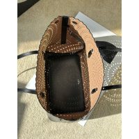Alaia laser-cut perforated neverfull carryall handbag shoulder tote with detachable clutch - 图片 8