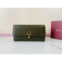 half horsebit Gucci bifold long wallet purse multiclots card hoder - 图片 3